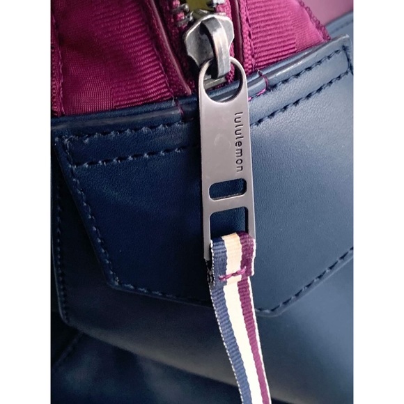 Happy Hatha Hour Navy/Maroon/Hot Pink Yoga Bag - Picture 7 of 8